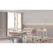 Pat spital, 3 sectiuni reglabile, capete material lemnos TM-D 4017