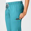 Pantaloni uniforma medicala, WonderWork, 505-TEAL