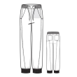 Pantaloni uniforma medicala, WonderWink Aero, 5329-WINE