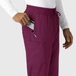 Pantaloni uniforma medicala, Wink Boundless, 5351-WINE