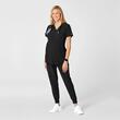Pantaloni uniforma medicala, maternitate, W123, 5455-BLAC