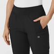 Pantaloni uniforma medicala, W123, 5555-BLACK 