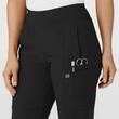 Pantaloni uniforma medicala, W123, 5555-BLACK 