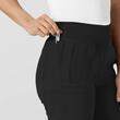 Pantaloni uniforma medicala, W123, 5555-BLACK 