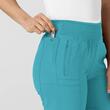 Pantaloni uniforma medicala, W123, 5555-TEAL 