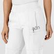 Pantaloni uniforma medicala, W123, 5555-WHITE