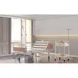 Pat spital, 3 sectiuni reglabile, capete material lemnos TM-D 4017