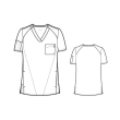 Bluza uniforma medicala, W123, 6355-KHAK