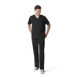 Pantaloni uniforma medicala, Aero, barbat, negru