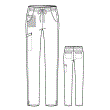 Pantaloni uniforma medicala, WonderWink Ultra, 5128-PAYA