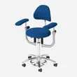 Scaun medical AKRUS AK445, scaun rotund pentru medici, reglabil pe inaltime, cu brate optionale
