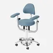 Scaun medical AKRUS AK445, scaun rotund pentru medici, reglabil pe inaltime, cu brate optionale