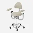 Scaun medical AKRUS AK445, scaun rotund pentru medici, reglabil pe inaltime, cu brate optionale