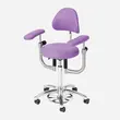 Scaun medical AKRUS AK445, scaun rotund pentru medici, reglabil pe inaltime, cu brate optionale