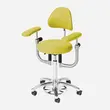 Scaun medical AKRUS AK445, scaun rotund pentru medici, reglabil pe inaltime, cu brate optionale