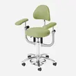 Scaun medical AKRUS AK445, scaun rotund pentru medici, reglabil pe inaltime, cu brate optionale