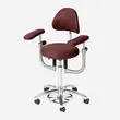 Scaun medical AKRUS AK445, scaun rotund pentru medici, reglabil pe inaltime, cu brate optionale