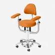 Scaun medical AKRUS AK445, scaun rotund pentru medici, reglabil pe inaltime, cu brate optionale