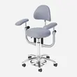 Scaun medical AKRUS AK445, scaun rotund pentru medici, reglabil pe inaltime, cu brate optionale