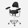 Scaun medical AKRUS AK445, scaun rotund pentru medici, reglabil pe inaltime, cu brate optionale