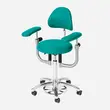 Scaun medical AKRUS AK445, scaun rotund pentru medici, reglabil pe inaltime, cu brate optionale