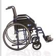 Carucior cu rotile pentru transport pacienti, pliabil, din otel, buzunar pentru documente, cotiere laterale pliabile, suport picioare ajustabil, 120 kg CP102-43