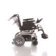 Scaun cu rotile Moretti, electric, din otel, cotiere reglabile, suport picioare reglabil, centura de siguranta, spatar reglabil, 136 kg