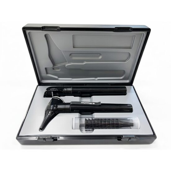 Medical Set diagnostic Riester e-scope F.O. oto + oftalmoscop LED 3,7 V in carcasa neagra 2131-203