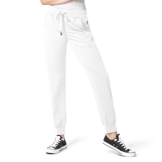 Pantaloni uniforma medicala, WonderWink Aero, 5329-WHITE