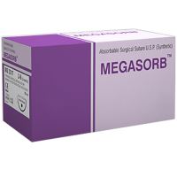 Sutura din acid poliglicolic, resorbabila, fir violet