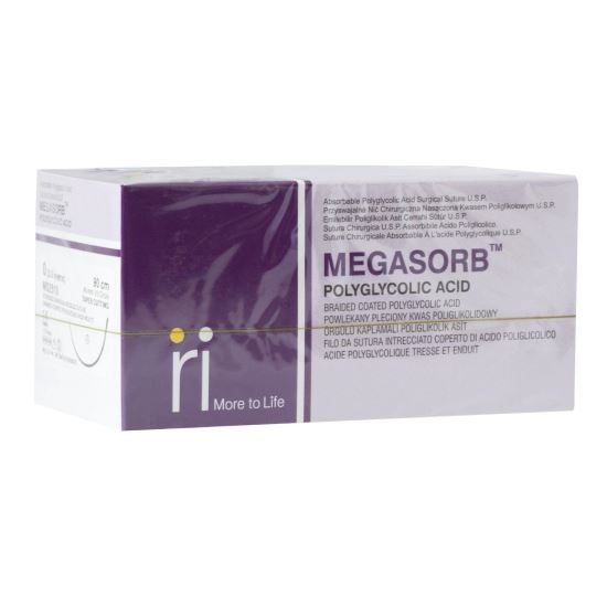 Sutura din acid poliglicolic, resorbabila, fir violet 