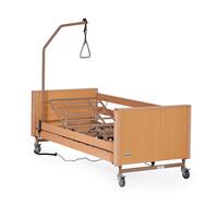 Pat pentru ingrijire acasa, electric, ortopedic, telecomanda cu dispozitiv Nurse Lock, 4 sectiuni, 4 roti franate, motor cu 5 functii