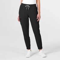 Pantaloni uniforma medicala, WonderWink Renew, 5234-BLAC