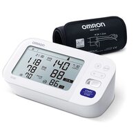"Tensiometru digital de brat, Omron M6 Confort, functie AFIB, manseta Intelli Wrap Cuff (22-42 cm), 2 utilizatori x 100 memorii "