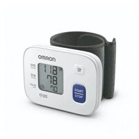 Tensiometru digital de incheietura, Omron RS1 HEM-6160-E/D, automat, dimensiune manseta 13,5 - 21,5 cm, alb