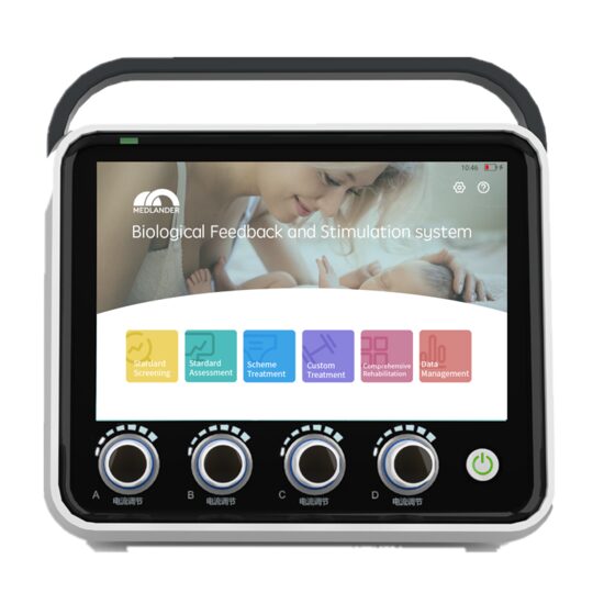 Sistem portabil pentru electrostimulare si biofeedback