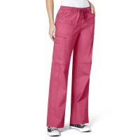 Pantaloni uniforma medicala, WonderFLEX, dama, roz piersica