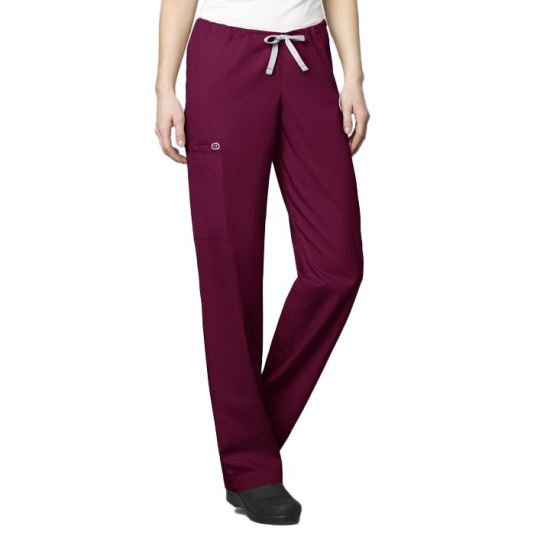 Pantaloni uniforma medicala, WonderWORK 500T, unisex, visiniu