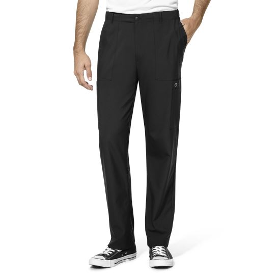 Pantaloni uniforma medicala, barbat, BLAC- negru (lung)