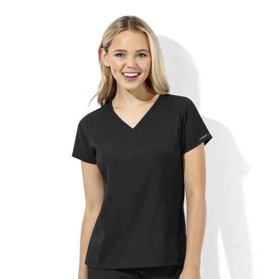 Bluza uniforma medicala, WonderTECH, dama, negru
