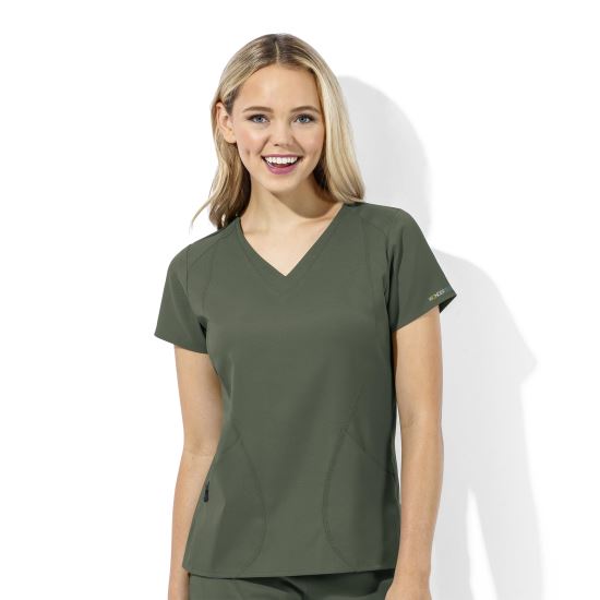 Bluza uniforma medicala, WonderTECH, dama, olive