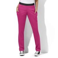 Pantaloni uniforma medicala, WonderTECH, dama, roz