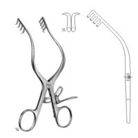 Departator cu auto-retinere Mollison, ascutit, 4x4 dinti, 15.5cm