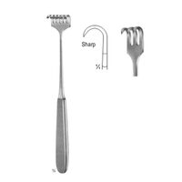 Departator VOLKMANN 3 dinti, ascutit, 9x13mm 22.5cm