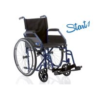 Carucior cu rotile pentru transport pacienti, pliabil, din otel, buzunar pentru documente, cotiere laterale pliabile, suport picioare ajustabil, 120 kg CP102-43