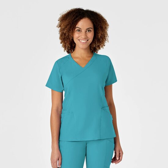 Bluza uniforma medicala, W123, 6455-TEAL