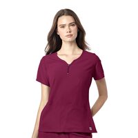 Bluza uniforma medicala, WonderWink Aero, 6529-WINE