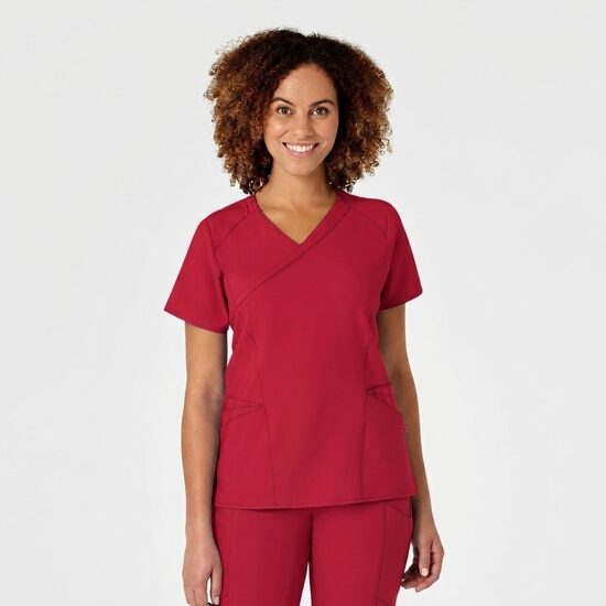 Bluza uniforma medicala, W123, 6455-RED