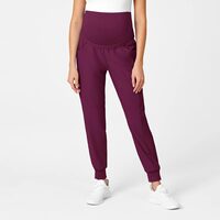 Pantaloni uniforma medicala, maternitate, W123, 5455-WINE