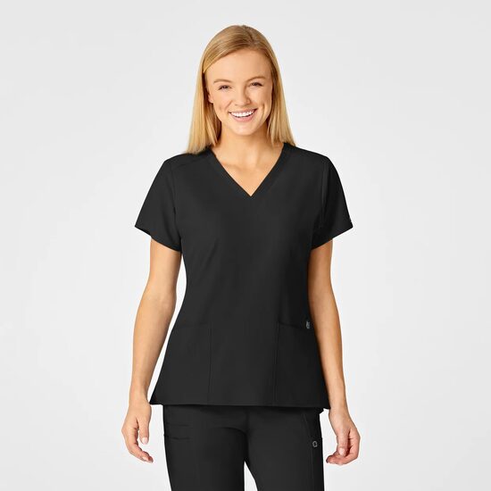 Bluza uniforma medicala, W123, 6555-BLAC